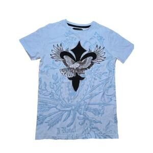 Boy's Indigo 30 Blue Eagle T-Shirt Size L (14/16)